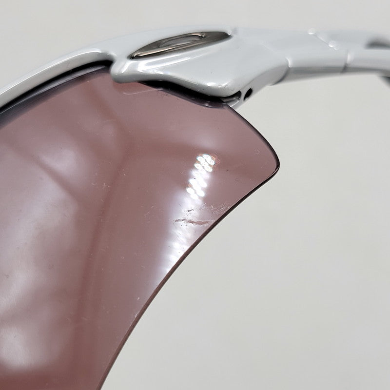 【中古品】【メンズ/レディース】 OAKLEY オークリー RADER SPORT SUNGLASSES 09-673J スポーツ サングラス 203-250724-as-08-izu カラー：シルバー×ブラック×レッド系 万代Net店