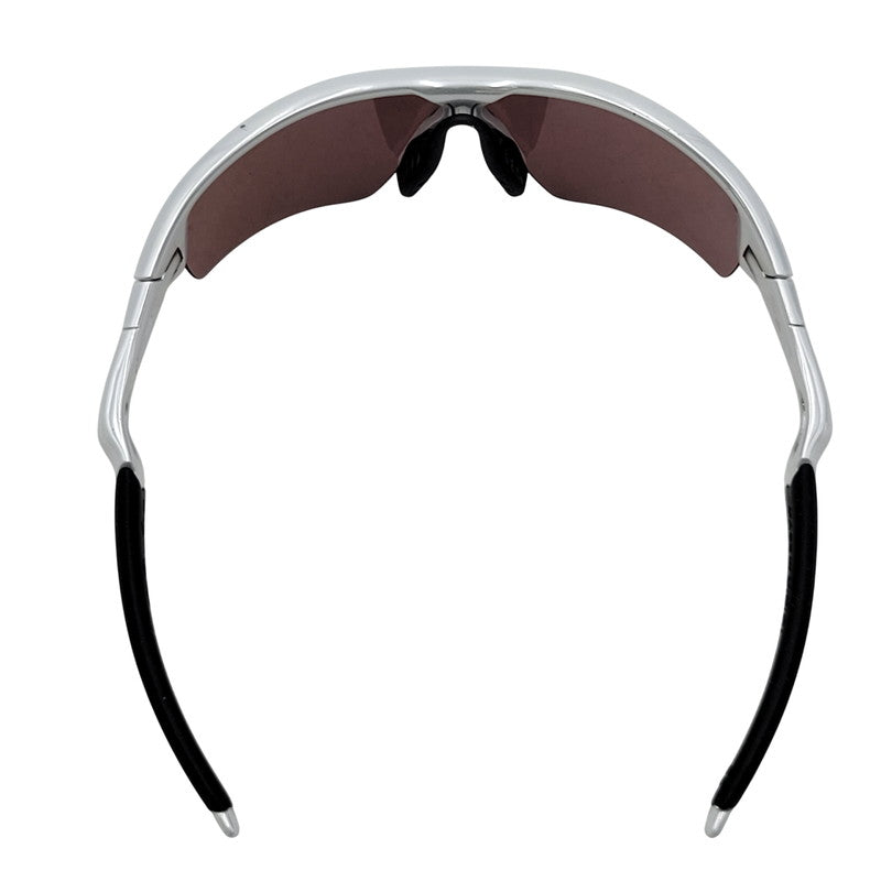 【中古品】【メンズ/レディース】 OAKLEY オークリー RADER SPORT SUNGLASSES 09-673J スポーツ サングラス 203-250724-as-08-izu カラー：シルバー×ブラック×レッド系 万代Net店