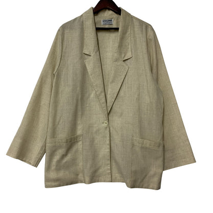 【中古品】【メンズ】 ALFRED DUNNER アルフレッド ダナー USA製 TAILORED JACKET テーラード ジャケット アウター 146-250724-rk-20-izu サイズ：18 カラー：ベージュ 万代Net店