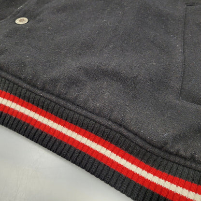 【中古品】【メンズ】 AVIREX アヴィレックス REVERSIBLE STADIUM JACKET リバーシブル スタジアム ジャケット アウター 145-250726-as-10-izu サイズ：XXL カラー：ブラック×ベージュ 万代Net店