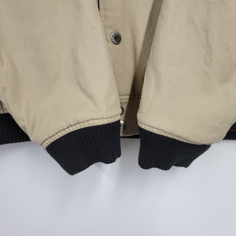 【中古品】【メンズ】 AVIREX アヴィレックス REVERSIBLE STADIUM JACKET リバーシブル スタジアム ジャケット アウター 145-250726-as-10-izu サイズ：XXL カラー：ブラック×ベージュ 万代Net店