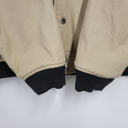 【中古品】【メンズ】 AVIREX アヴィレックス REVERSIBLE STADIUM JACKET リバーシブル スタジアム ジャケット アウター 145-250726-as-10-izu サイズ：XXL カラー：ブラック×ベージュ 万代Net店