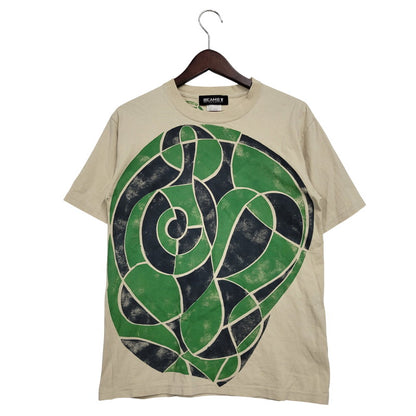 【中古品】【メンズ】 ROUND AND ROUND SS TEE ショートスリーブ Tシャツ 半袖 トップス 147-250727-as-10-izu サイズ：S カラー：ベージュ 万代Net店