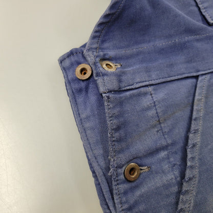 【現状渡し品】【メンズ】 USED FRENCH VINTAGE フレンチヴィンテージ A P MICHEL BLUE MOLESKIN WORK OVERALLS ドーナツボタン ブルー モールスキン ワーク オーバーオール 157-250727-as-05-izu カラー：ブルー 万代Net店