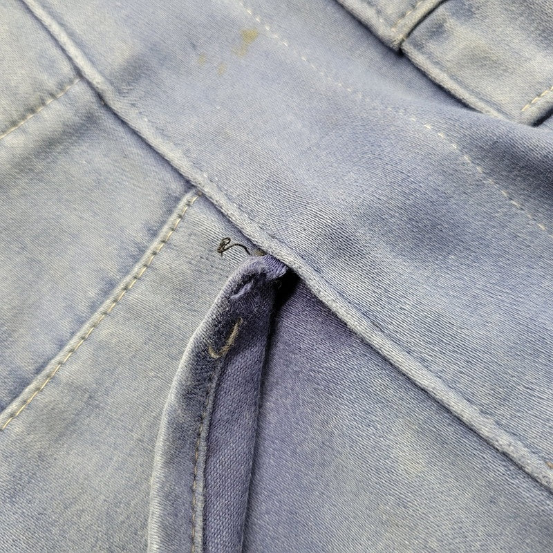 【現状渡し品】【メンズ】 USED FRENCH VINTAGE フレンチヴィンテージ A P MICHEL BLUE MOLESKIN WORK OVERALLS ドーナツボタン ブルー モールスキン ワーク オーバーオール 157-250727-as-05-izu カラー：ブルー 万代Net店