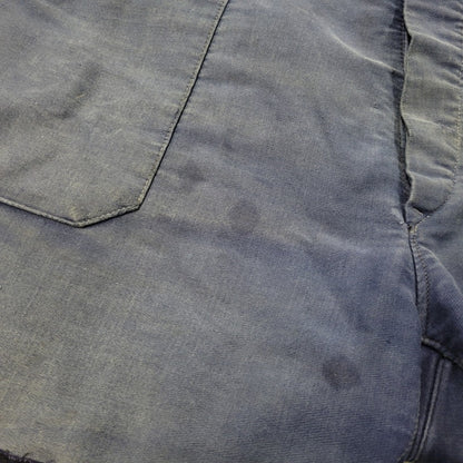 【現状渡し品】【メンズ】 USED FRENCH VINTAGE フレンチヴィンテージ A P MICHEL BLUE MOLESKIN WORK OVERALLS ドーナツボタン ブルー モールスキン ワーク オーバーオール 157-250727-as-05-izu カラー：ブルー 万代Net店