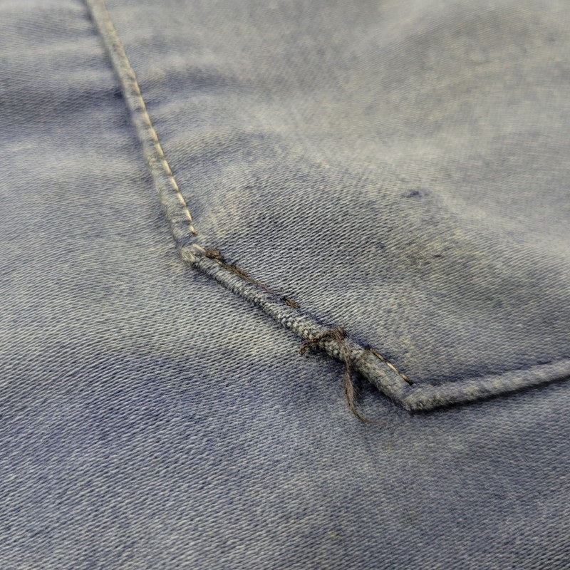 【現状渡し品】【メンズ】 USED FRENCH VINTAGE フレンチヴィンテージ A P MICHEL BLUE MOLESKIN WORK OVERALLS ドーナツボタン ブルー モールスキン ワーク オーバーオール 157-250727-as-05-izu カラー：ブルー 万代Net店