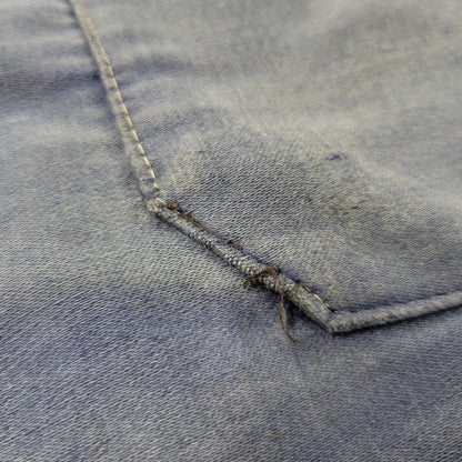 【現状渡し品】【メンズ】 USED FRENCH VINTAGE フレンチヴィンテージ A P MICHEL BLUE MOLESKIN WORK OVERALLS ドーナツボタン ブルー モールスキン ワーク オーバーオール 157-250727-as-05-izu カラー：ブルー 万代Net店