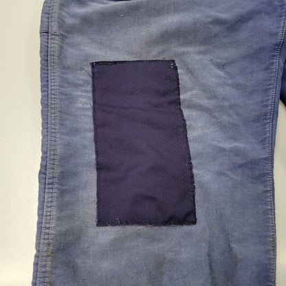 【現状渡し品】【メンズ】 USED FRENCH VINTAGE フレンチヴィンテージ A P MICHEL BLUE MOLESKIN WORK OVERALLS ドーナツボタン ブルー モールスキン ワーク オーバーオール 157-250727-as-05-izu カラー：ブルー 万代Net店
