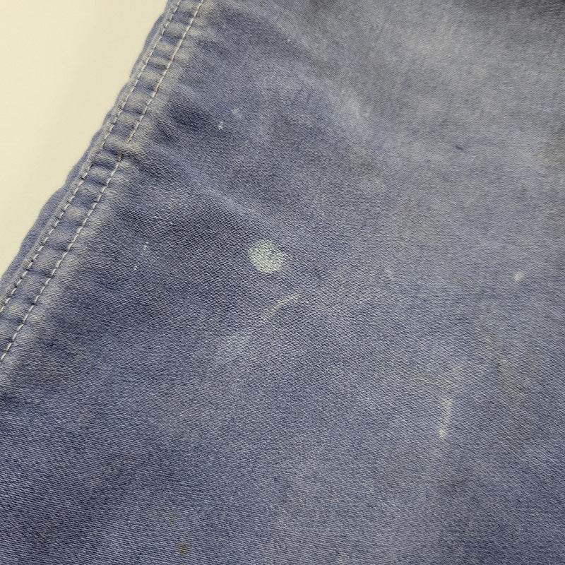 【現状渡し品】【メンズ】 USED FRENCH VINTAGE フレンチヴィンテージ A P MICHEL BLUE MOLESKIN WORK OVERALLS ドーナツボタン ブルー モールスキン ワーク オーバーオール 157-250727-as-05-izu カラー：ブルー 万代Net店