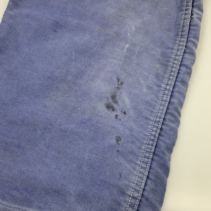 【現状渡し品】【メンズ】 USED FRENCH VINTAGE フレンチヴィンテージ A P MICHEL BLUE MOLESKIN WORK OVERALLS ドーナツボタン ブルー モールスキン ワーク オーバーオール 157-250727-as-05-izu カラー：ブルー 万代Net店