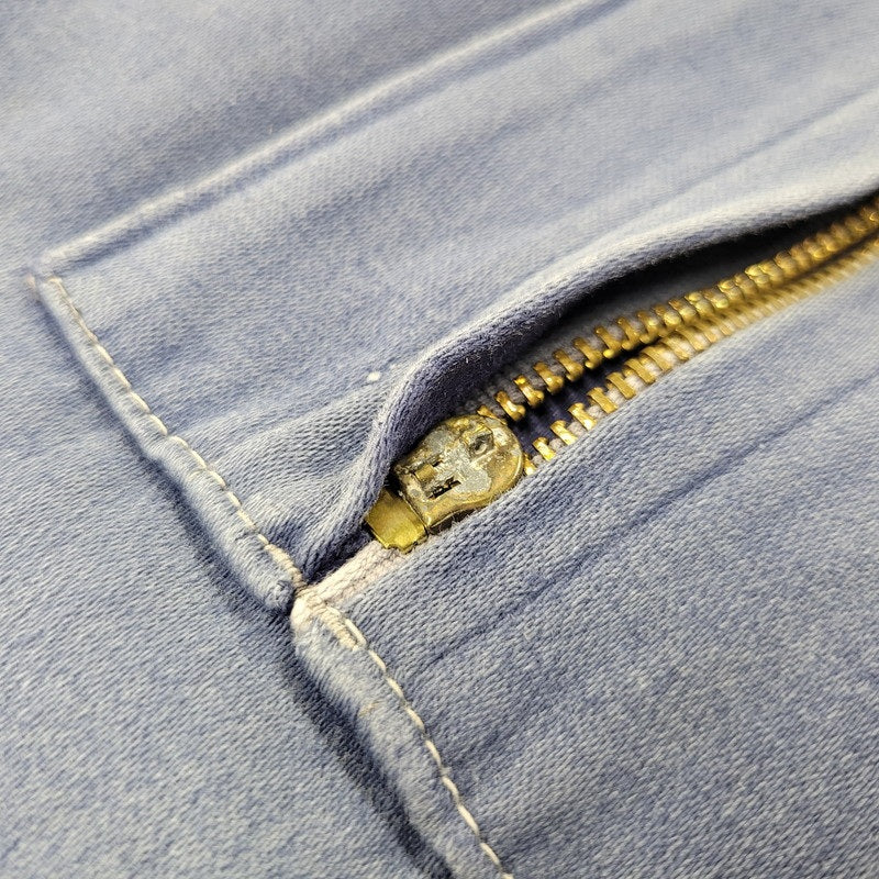 【現状渡し品】【メンズ】 USED FRENCH VINTAGE フレンチヴィンテージ A P MICHEL BLUE MOLESKIN WORK OVERALLS ドーナツボタン ブルー モールスキン ワーク オーバーオール 157-250727-as-05-izu カラー：ブルー 万代Net店