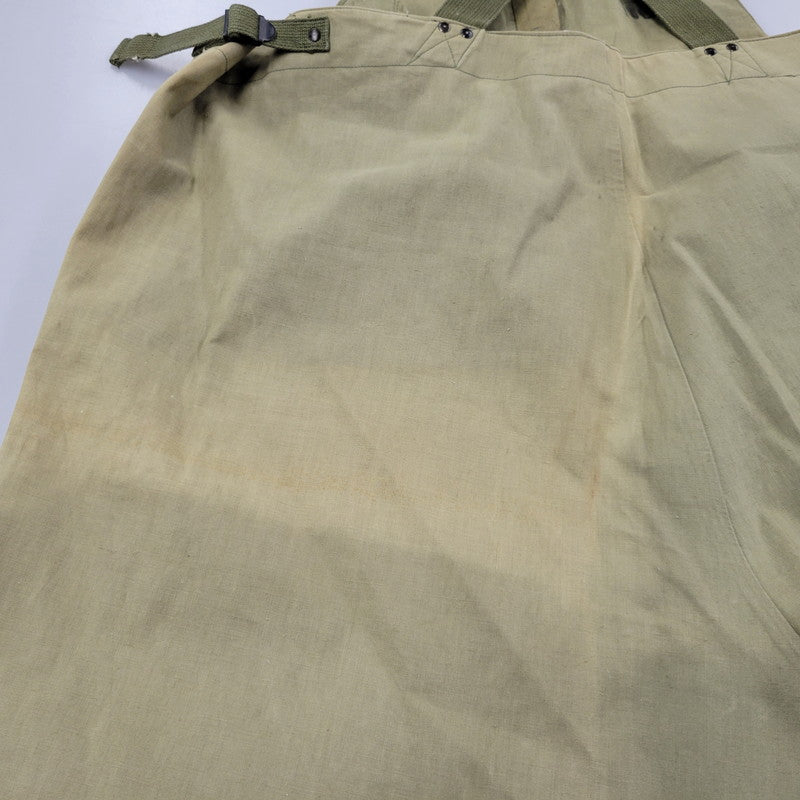 【現状渡し品】【メンズ】 U.S.NAVY ユーエスネイビー CAMBRIDGE RUBBER COMPANY N-1 RAIN DECK PANTS 72-T-8020 レイン デッキ パンツ 13スターボタン 157-250727-as-06-izu サイズ：M カラー：カーキ 万代Net店