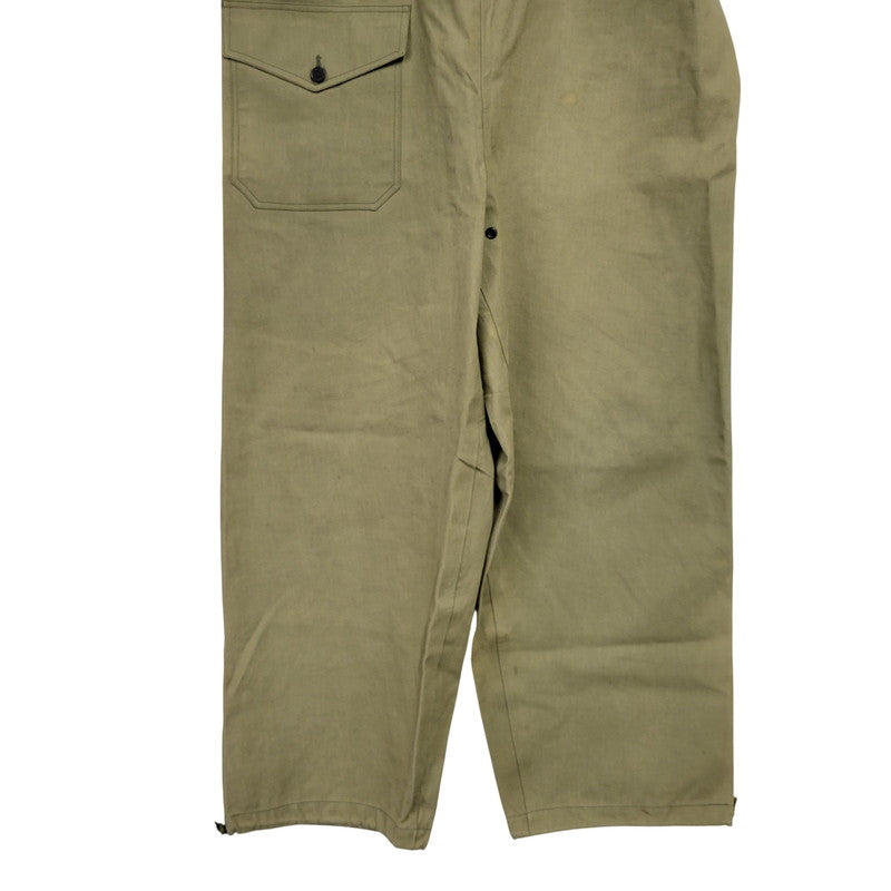 【現状渡し品】【メンズ】 U.S.NAVY ユーエスネイビー CAMBRIDGE RUBBER COMPANY N-1 RAIN DECK PANTS 72-T-8020 レイン デッキ パンツ 13スターボタン 157-250727-as-06-izu サイズ：M カラー：カーキ 万代Net店