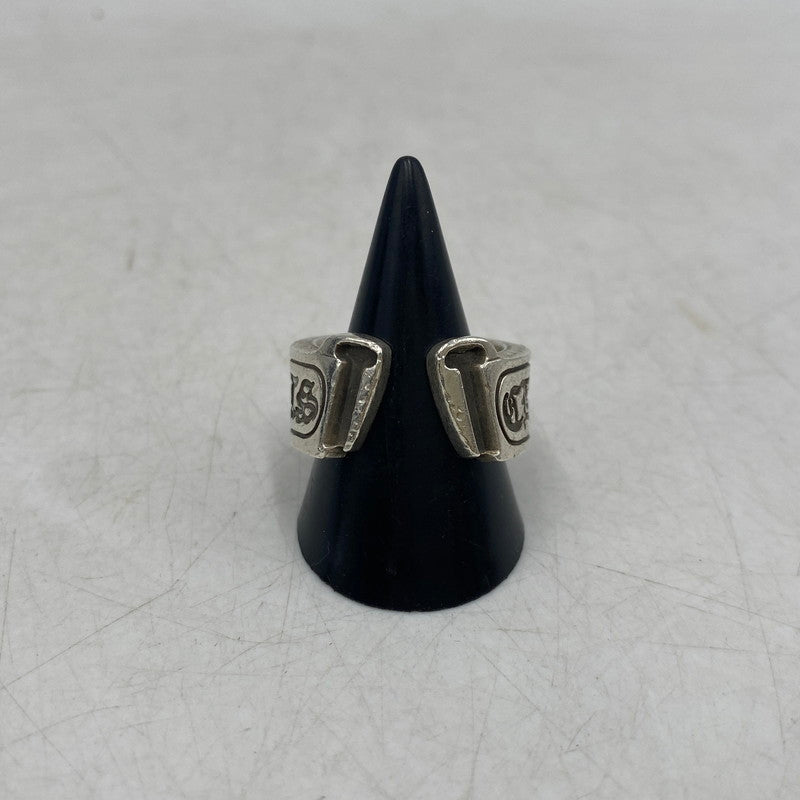 【中古品】【メンズ】 CHROME HEARTS クロムハーツ 925 SCROLL LABEL RING スクロール ラベル リング 指輪 アクセサリー 190-250806-as-11-izu カラー：シルバー 万代Net店