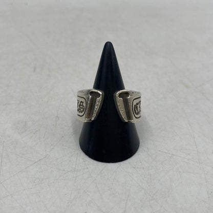 【中古品】【メンズ】 CHROME HEARTS クロムハーツ 925 SCROLL LABEL RING スクロール ラベル リング 指輪 アクセサリー 190-250806-as-11-izu カラー：シルバー 万代Net店