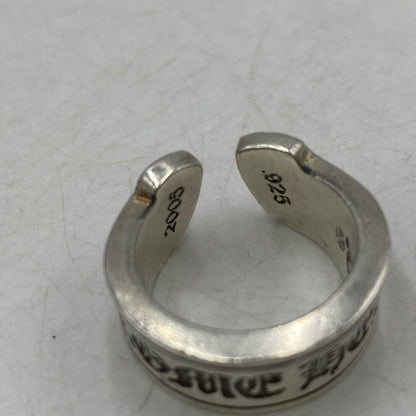 【中古品】【メンズ】 CHROME HEARTS クロムハーツ 925 SCROLL LABEL RING スクロール ラベル リング 指輪 アクセサリー 190-250806-as-11-izu カラー：シルバー 万代Net店