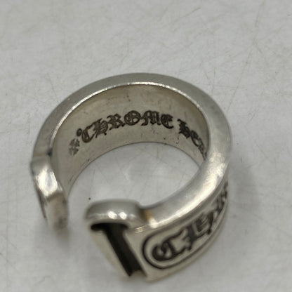 【中古品】【メンズ】 CHROME HEARTS クロムハーツ 925 SCROLL LABEL RING スクロール ラベル リング 指輪 アクセサリー 190-250806-as-11-izu カラー：シルバー 万代Net店