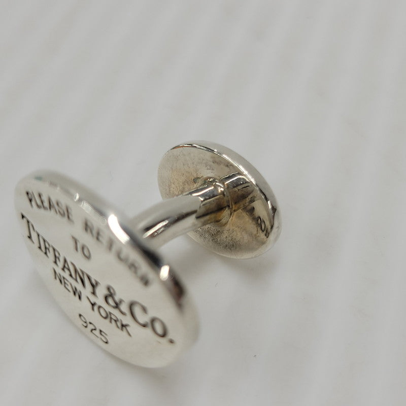 【中古品】【メンズ】 TIFFANY&Co. ティファニー 925 RETURN TO SILVER OVAL CUFFS リターン トゥ オーバル カフス 182-250727-as-09-izu カラー：シルバー 万代Net店