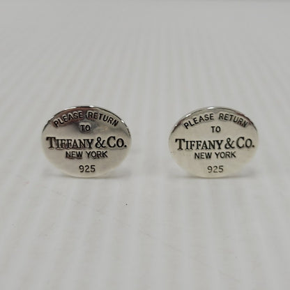 【中古品】【メンズ】 TIFFANY&Co. ティファニー 925 RETURN TO SILVER OVAL CUFFS リターン トゥ オーバル カフス 182-250727-as-09-izu カラー：シルバー 万代Net店