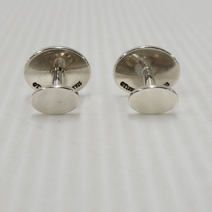 【中古品】【メンズ】 TIFFANY&Co. ティファニー 925 RETURN TO SILVER OVAL CUFFS リターン トゥ オーバル カフス 182-250727-as-09-izu カラー：シルバー 万代Net店