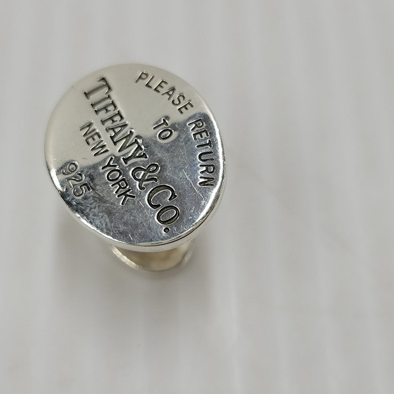 【中古品】【メンズ】 TIFFANY&Co. ティファニー 925 RETURN TO SILVER OVAL CUFFS リターン トゥ オーバル カフス 182-250727-as-09-izu カラー：シルバー 万代Net店