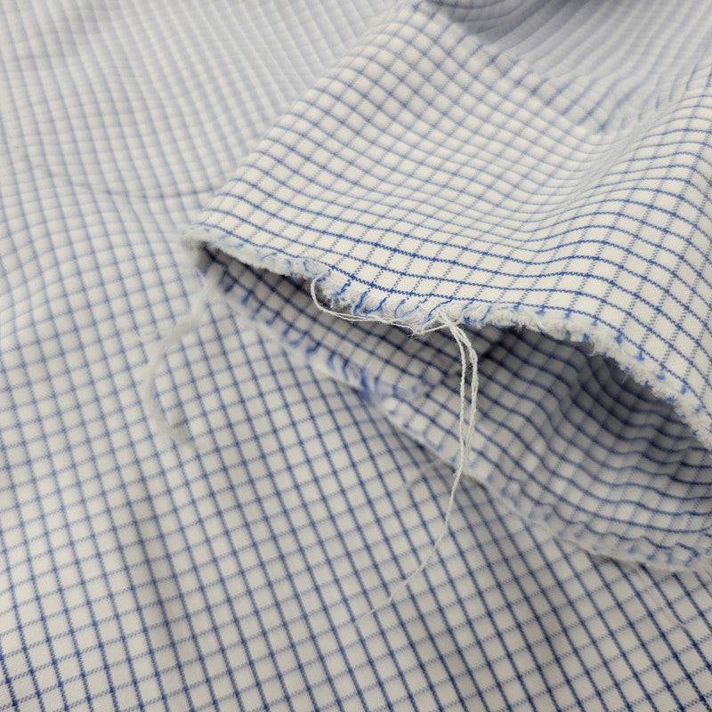 【中古品】【メンズ】 Brooks Brothers ブルックスブラザーズ 346 BUTTON DOWN CHECK SHIRT ボタンダウン チェックシャツ 長袖 トップス 146-250727-as-23-izu サイズ：17-2/3 カラー：ブルー×ホワイト 万代Net店