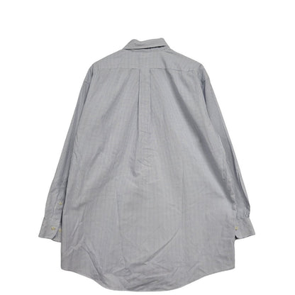 【中古品】【メンズ】 Brooks Brothers ブルックスブラザーズ 346 BUTTON DOWN CHECK SHIRT ボタンダウン チェックシャツ 長袖 トップス 146-250727-as-23-izu サイズ：17-2/3 カラー：ブルー×ホワイト 万代Net店