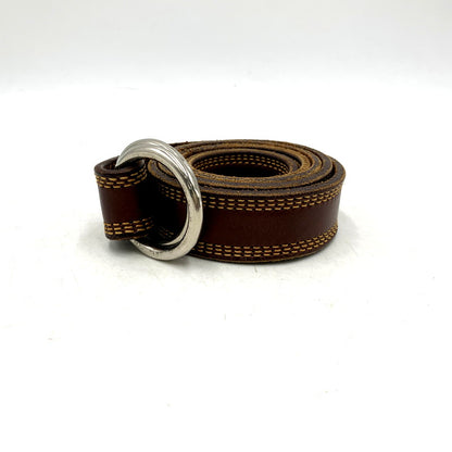 【中古品】【メンズ/レディース】 NEPENTHES ネペンテス RING BUCKLE LEATHER BELT リング バックル レザー ベルト 208-250728-ya-09-izu カラー：BROWN 万代Net店