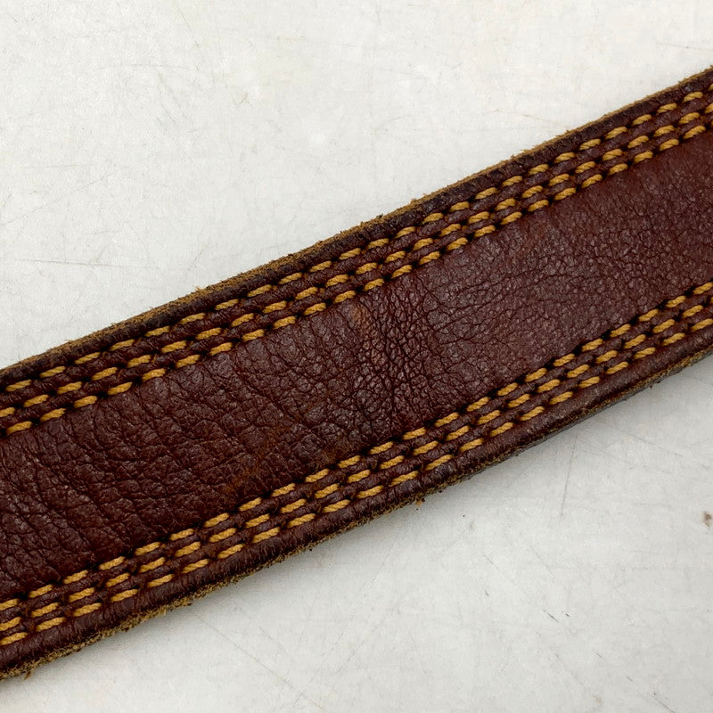 【中古品】【メンズ/レディース】 NEPENTHES ネペンテス RING BUCKLE LEATHER BELT リング バックル レザー ベルト 208-250728-ya-09-izu カラー：BROWN 万代Net店