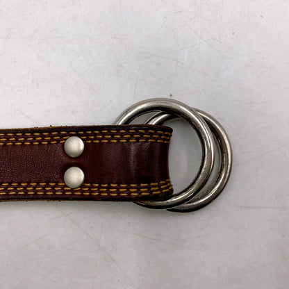【中古品】【メンズ/レディース】 NEPENTHES ネペンテス RING BUCKLE LEATHER BELT リング バックル レザー ベルト 208-250728-ya-09-izu カラー：BROWN 万代Net店