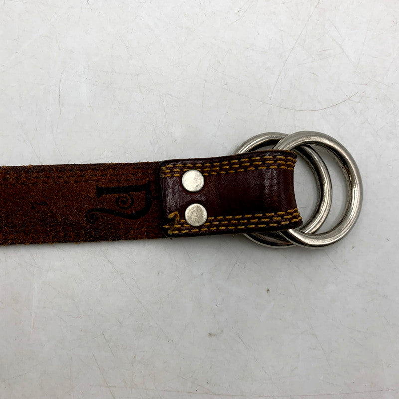 【中古品】【メンズ/レディース】 NEPENTHES ネペンテス RING BUCKLE LEATHER BELT リング バックル レザー ベルト 208-250728-ya-09-izu カラー：BROWN 万代Net店