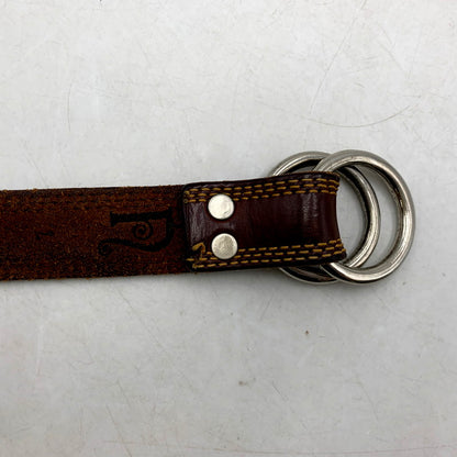 【中古品】【メンズ/レディース】 NEPENTHES ネペンテス RING BUCKLE LEATHER BELT リング バックル レザー ベルト 208-250728-ya-09-izu カラー：BROWN 万代Net店