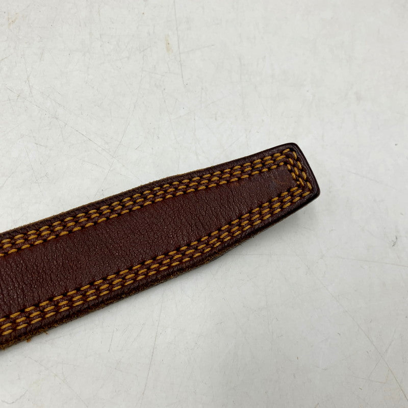 【中古品】【メンズ/レディース】 NEPENTHES ネペンテス RING BUCKLE LEATHER BELT リング バックル レザー ベルト 208-250728-ya-09-izu カラー：BROWN 万代Net店