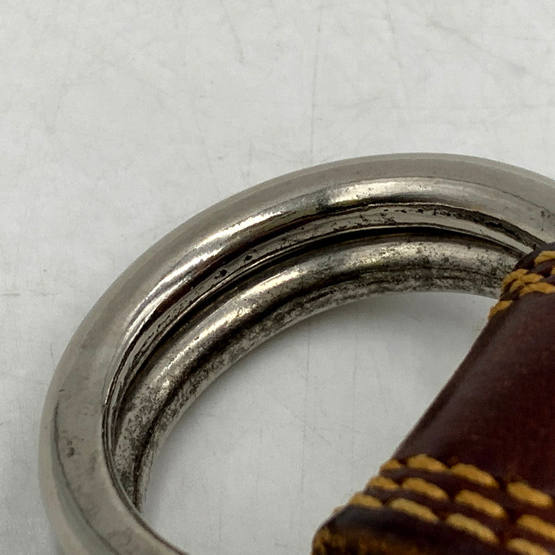 【中古品】【メンズ/レディース】 NEPENTHES ネペンテス RING BUCKLE LEATHER BELT リング バックル レザー ベルト 208-250728-ya-09-izu カラー：BROWN 万代Net店