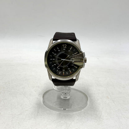 【中古品】【メンズ/レディース】 DIESEL ディーゼル MASTER CHIEF DZ-1206 マスターチーフ 腕時計 198-250905-as-05-izu カラー：ブラック×シルバー×ブラウン 万代Net店