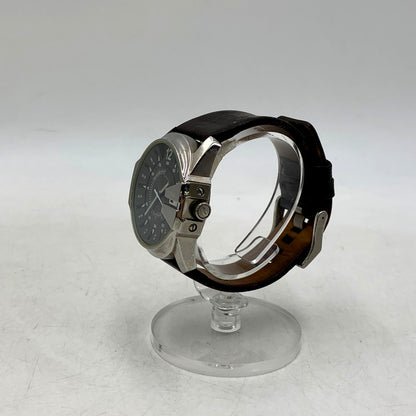 【中古品】【メンズ/レディース】 DIESEL ディーゼル MASTER CHIEF DZ-1206 マスターチーフ 腕時計 198-250905-as-05-izu カラー：ブラック×シルバー×ブラウン 万代Net店