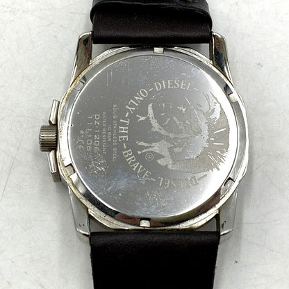 【中古品】【メンズ/レディース】 DIESEL ディーゼル MASTER CHIEF DZ-1206 マスターチーフ 腕時計 198-250905-as-05-izu カラー：ブラック×シルバー×ブラウン 万代Net店
