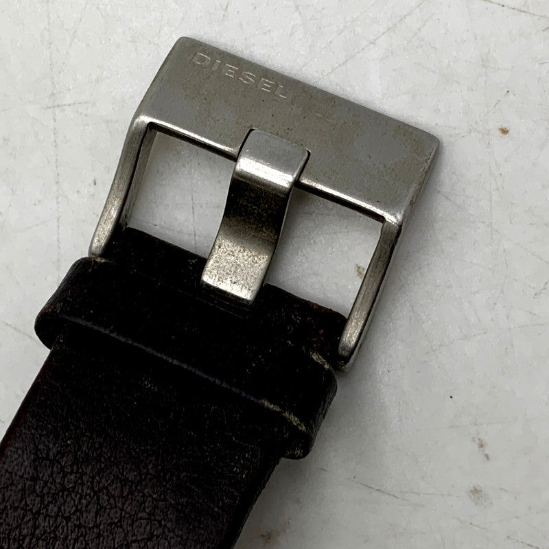 【中古品】【メンズ/レディース】 DIESEL ディーゼル MASTER CHIEF DZ-1206 マスターチーフ 腕時計 198-250905-as-05-izu カラー：ブラック×シルバー×ブラウン 万代Net店