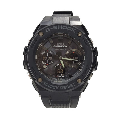 【中古品】【メンズ/レディース】 RADIO SOLAR WATCH GST-W100 SERIES GST-W100G ソーラー ウォッチ 腕時計 196-250801-as-11-izu サイズ：59.1 × 52.4 × 16.1 mm カラー：ブラック 万代Net店