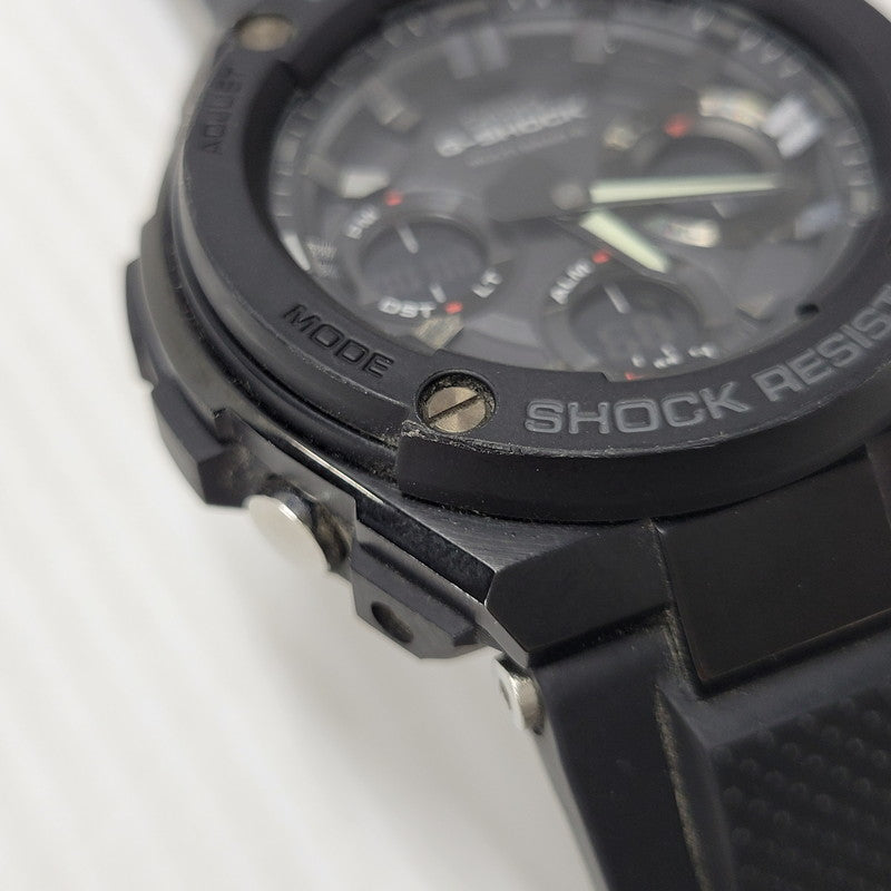 【中古品】【メンズ/レディース】 RADIO SOLAR WATCH GST-W100 SERIES GST-W100G ソーラー ウォッチ 腕時計 196-250801-as-11-izu サイズ：59.1 × 52.4 × 16.1 mm カラー：ブラック 万代Net店