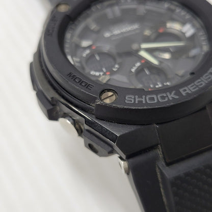 【中古品】【メンズ/レディース】 RADIO SOLAR WATCH GST-W100 SERIES GST-W100G ソーラー ウォッチ 腕時計 196-250801-as-11-izu サイズ：59.1 × 52.4 × 16.1 mm カラー：ブラック 万代Net店
