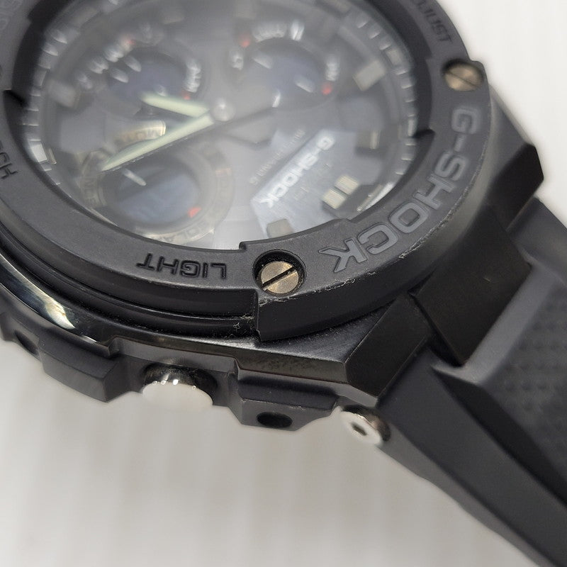 【中古品】【メンズ/レディース】 RADIO SOLAR WATCH GST-W100 SERIES GST-W100G ソーラー ウォッチ 腕時計 196-250801-as-11-izu サイズ：59.1 × 52.4 × 16.1 mm カラー：ブラック 万代Net店