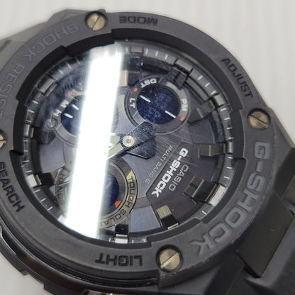 【中古品】【メンズ/レディース】 RADIO SOLAR WATCH GST-W100 SERIES GST-W100G ソーラー ウォッチ 腕時計 196-250801-as-11-izu サイズ：59.1 × 52.4 × 16.1 mm カラー：ブラック 万代Net店