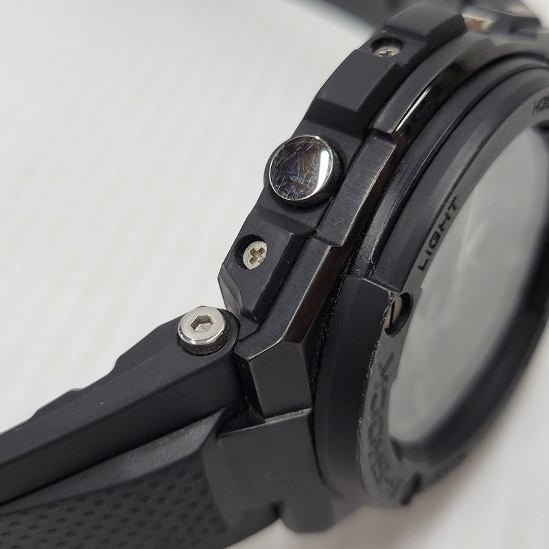 【中古品】【メンズ/レディース】 RADIO SOLAR WATCH GST-W100 SERIES GST-W100G ソーラー ウォッチ 腕時計 196-250801-as-11-izu サイズ：59.1 × 52.4 × 16.1 mm カラー：ブラック 万代Net店