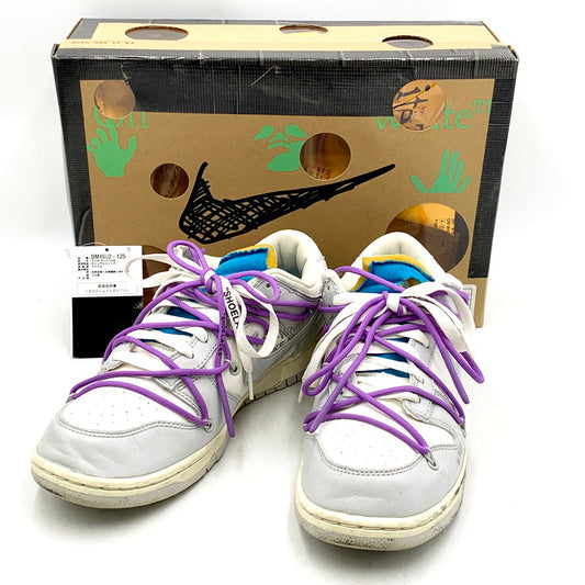 【中古品】【メンズ】 NIKE×OFF-WHITE ナイキ×オフホワイト DM1602-125 DUNK LOW ダンク ロー 靴 スニーカー シューズ 160-250731-ma-04-izu サイズ：27.5cm カラー：SAIL/NEUTRAL GRAY 万代Net店