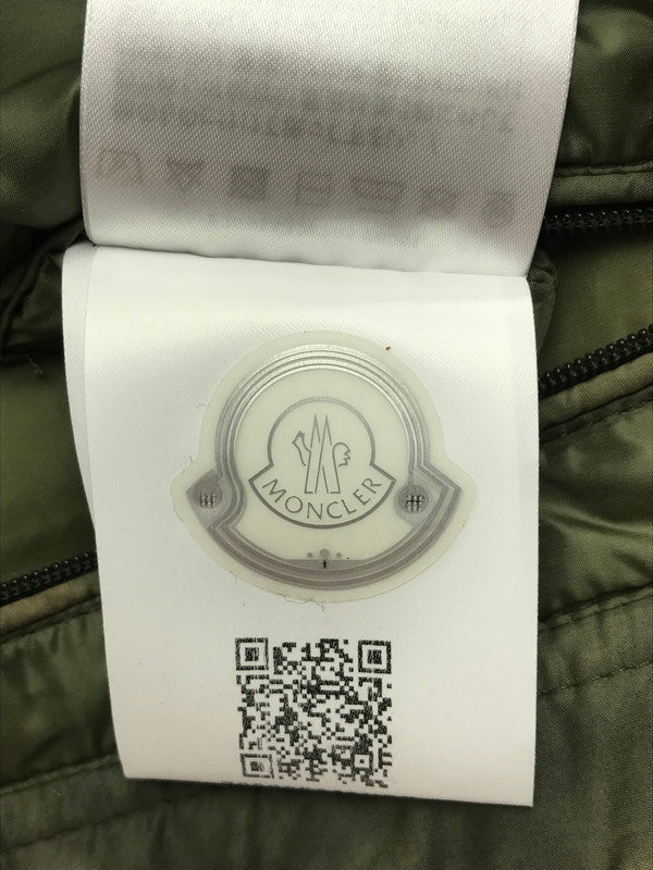 【中古品】【メンズ】 MONCLER モンクレール MONCLER E20914338785 V0061 MIR GILET DOWN VEST ミール ジレ ダウンベスト 141-251117-na-01-tag サイズ：1 カラー：カーキ 万代Net店