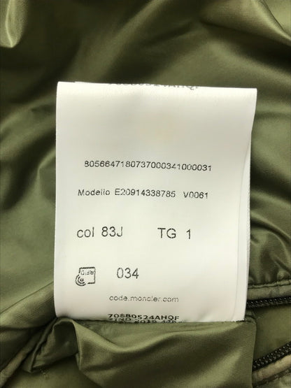 【中古品】【メンズ】 MONCLER モンクレール MONCLER E20914338785 V0061 MIR GILET DOWN VEST ミール ジレ ダウンベスト 141-251117-na-01-tag サイズ：1 カラー：カーキ 万代Net店