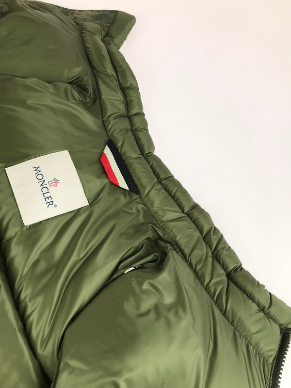 【中古品】【メンズ】 MONCLER モンクレール MONCLER E20914338785 V0061 MIR GILET DOWN VEST ミール ジレ ダウンベスト 141-251117-na-01-tag サイズ：1 カラー：カーキ 万代Net店