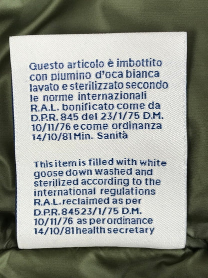 【中古品】【メンズ】 MONCLER モンクレール MONCLER E20914338785 V0061 MIR GILET DOWN VEST ミール ジレ ダウンベスト 141-251117-na-01-tag サイズ：1 カラー：カーキ 万代Net店